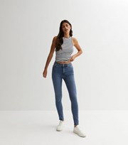 New Look Blue Mid Rise India Supersoft Super Skinny Jeans
